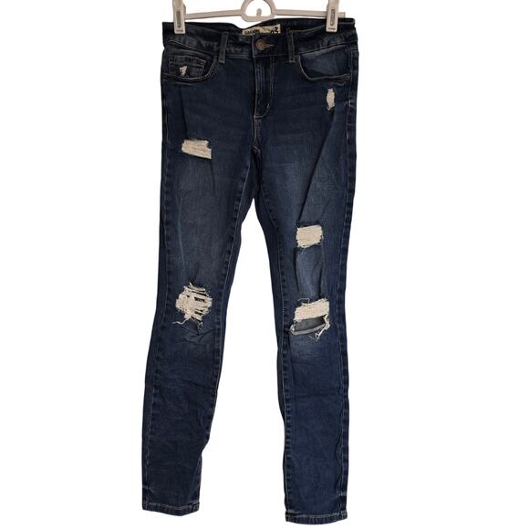 Women's Junior's Garage Premium High Waist Distressed Skinny Jeans | Size 3 - Picture 1 of 11
